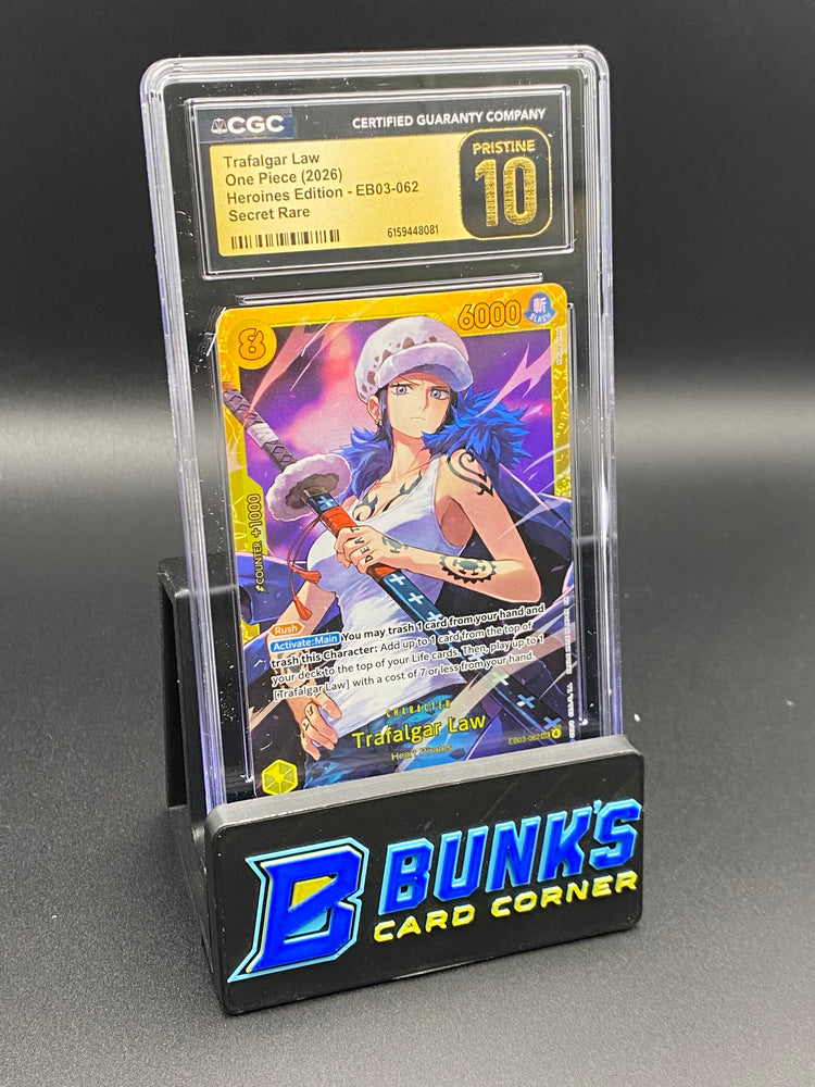 Trafalgar Law Secret Rare EB03-062 CGC PRISTINE 10
