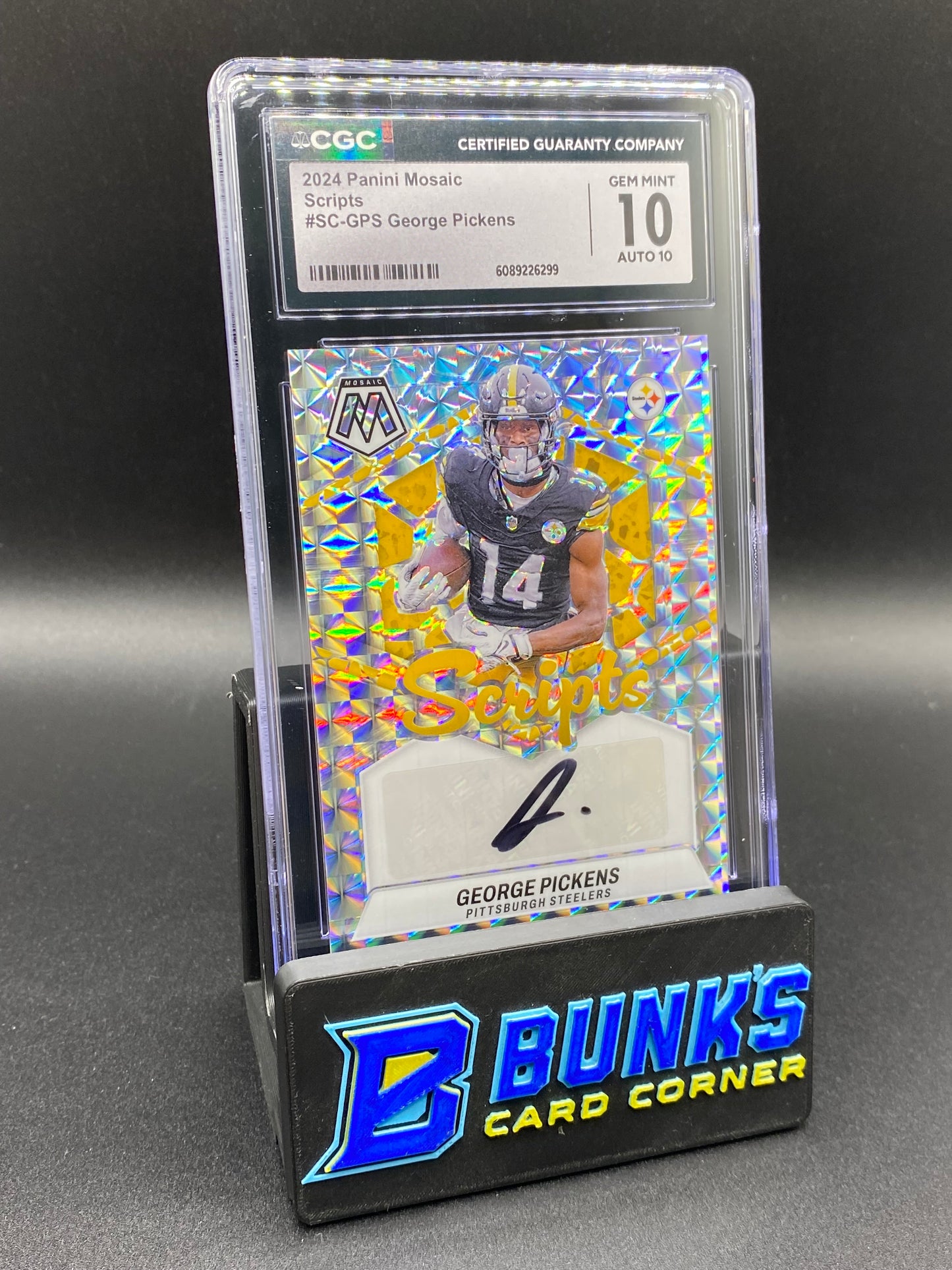 2024 George Pickens Scripts Auto CGC 10/10