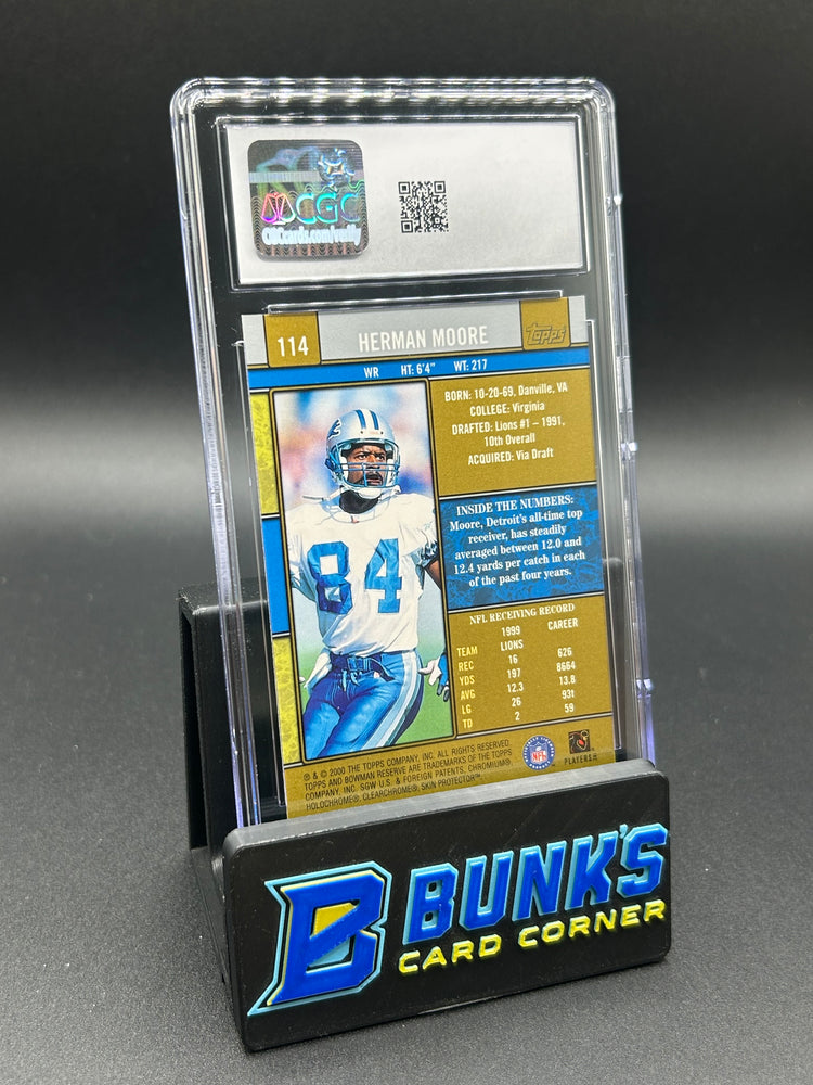 2000 Herman Moore Bowman Reserve CGC 10