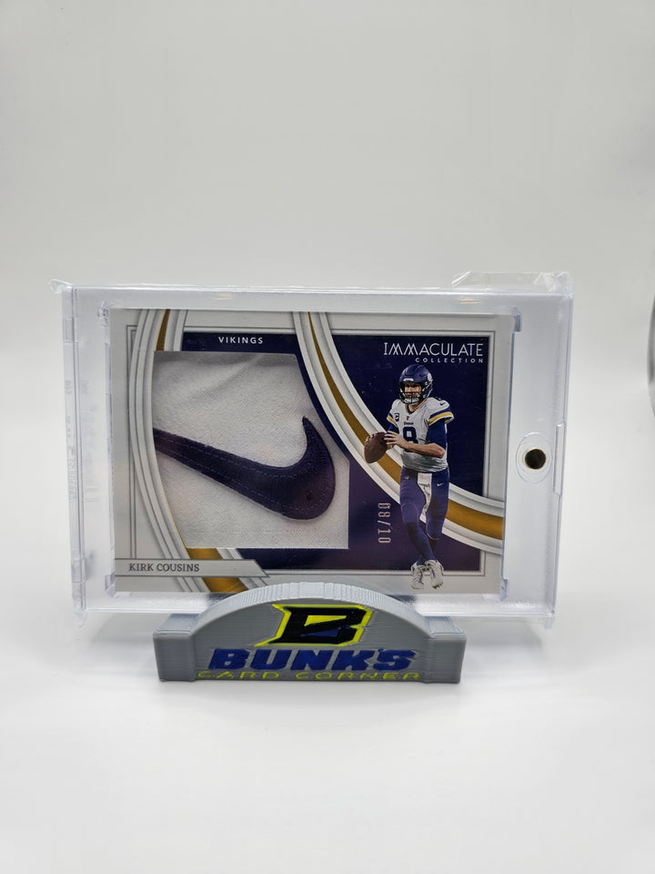 2022 Imaculate Kirk Cousins Patch #8/10