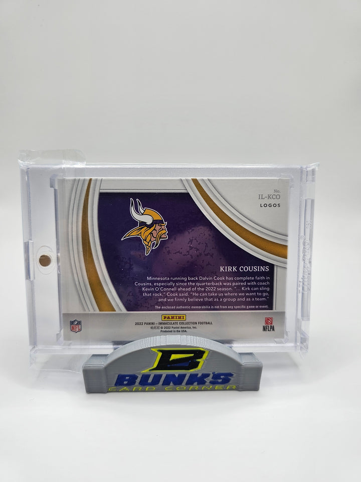 2022 Imaculate Kirk Cousins Patch #8/10