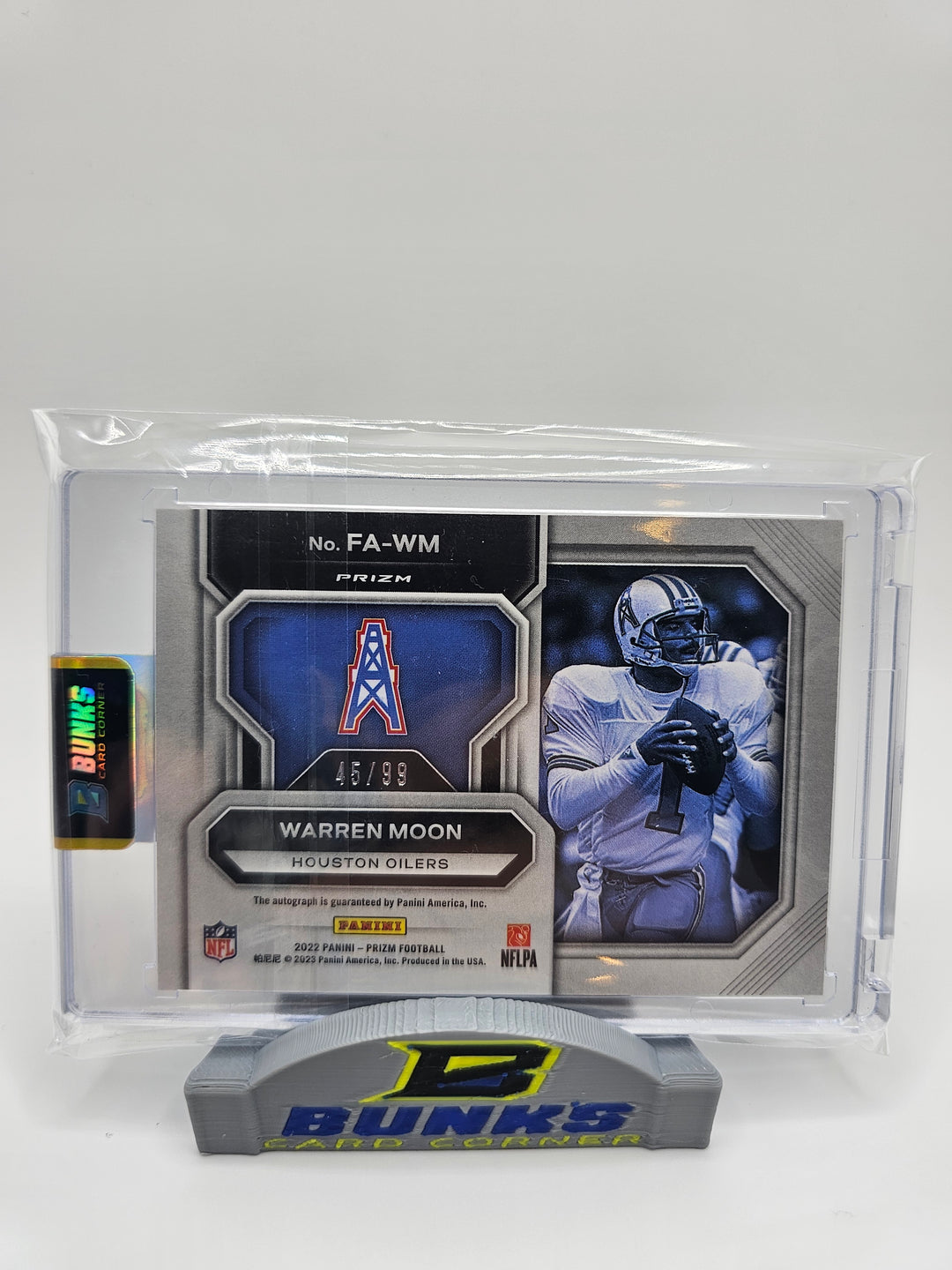 2022 Warren Moon Prizm Silver Autograph #45/99