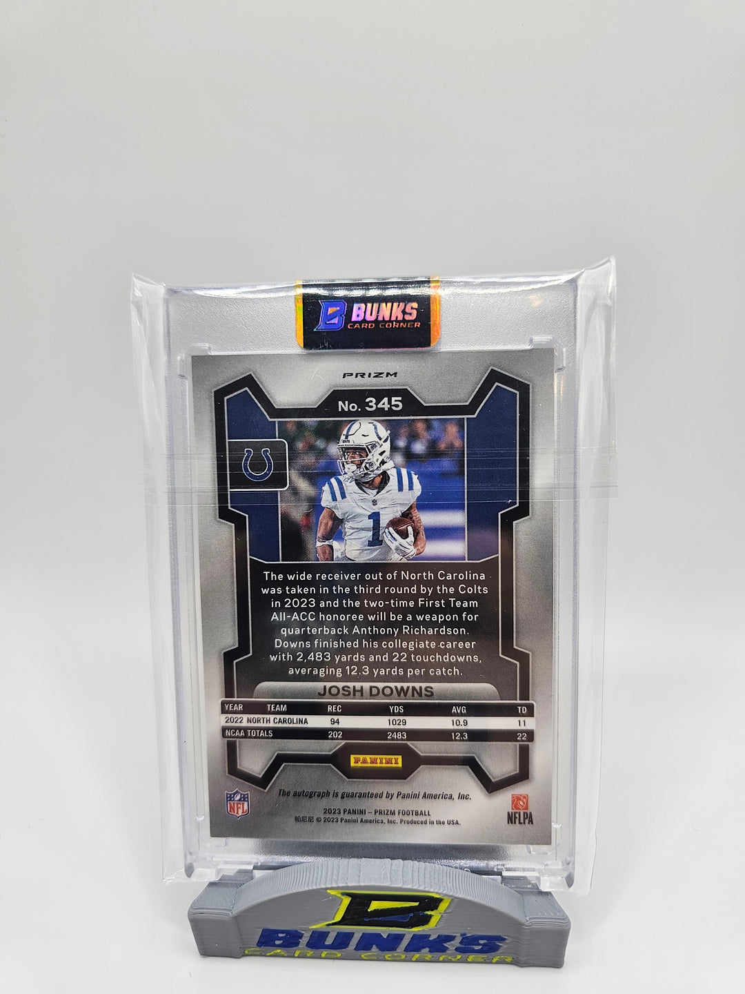 2023 Josh Downs Prizm Disco Autograph