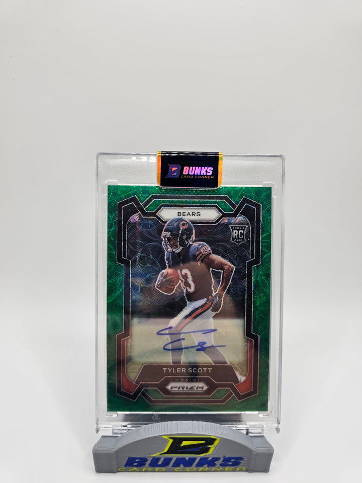 2023 Tyler Scott Green Scope Prizm RC Autograph #6/75