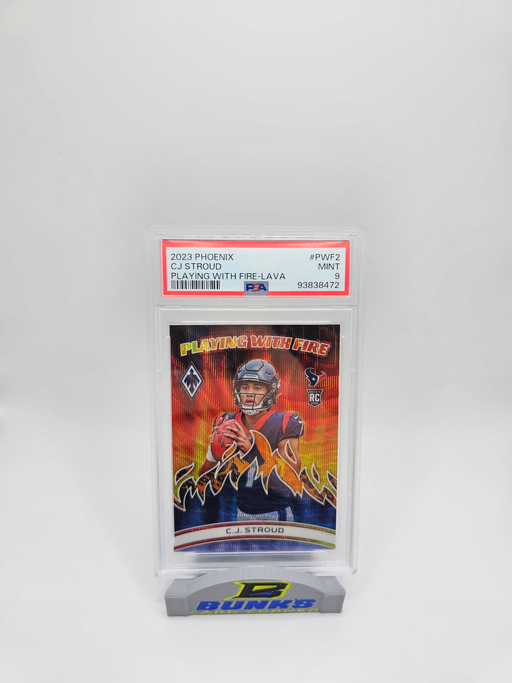 2023 CJ Stroud Playing with Fire-Lava PSA 9 #119/150