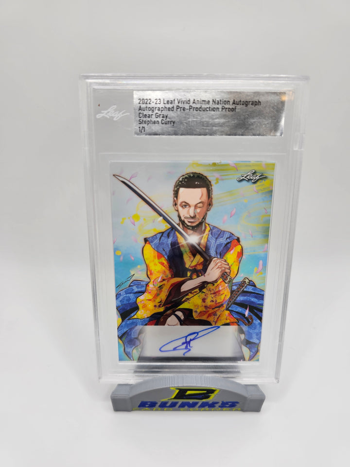 2022-2023 Leaf Vivid Anime Nation Autograph Stephen Curry 1/1