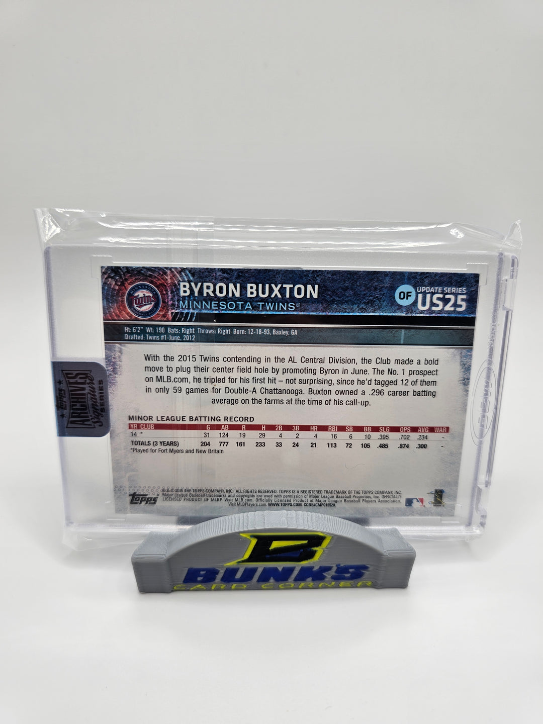 2015 Topps Archives Signatures                        Byron Buxton 1/1💥