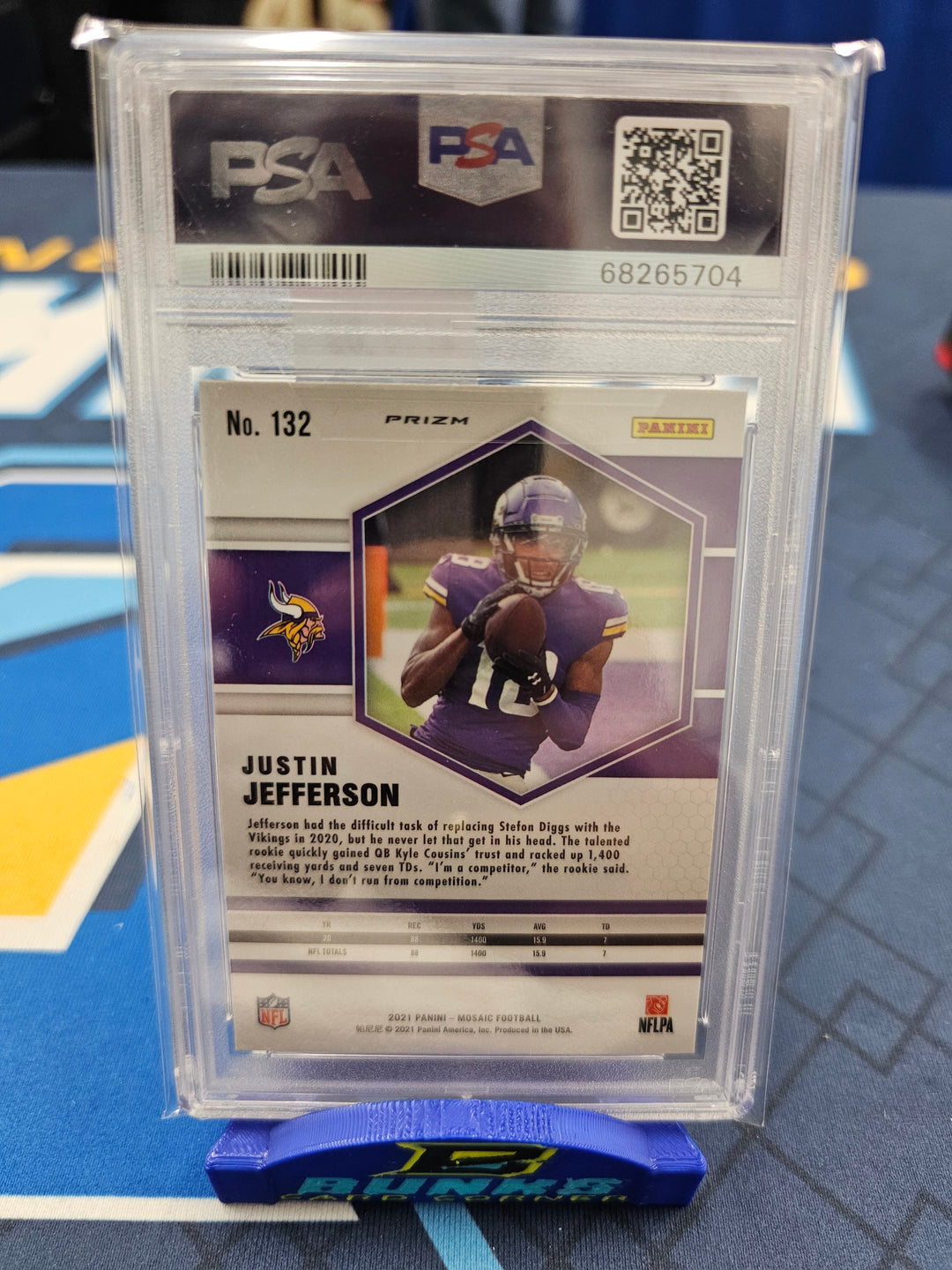 2021 Justin Jefferson Mosaic Genesis PSA 10 💎