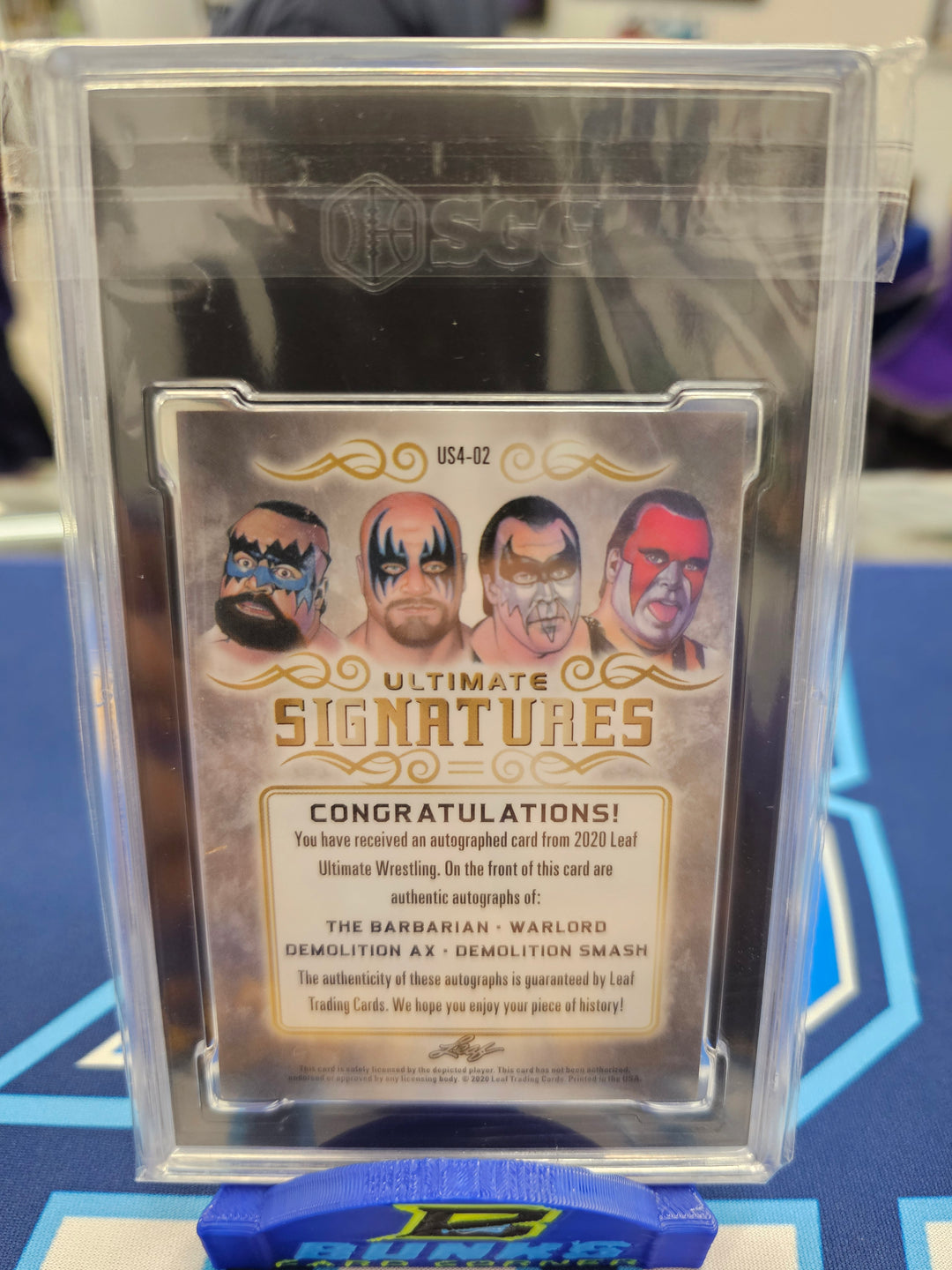 2020 Leaf Ultimate Wrestling Ultimate Signatures