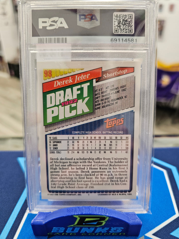 1993 Derek Jeter Topps RC PSA 9