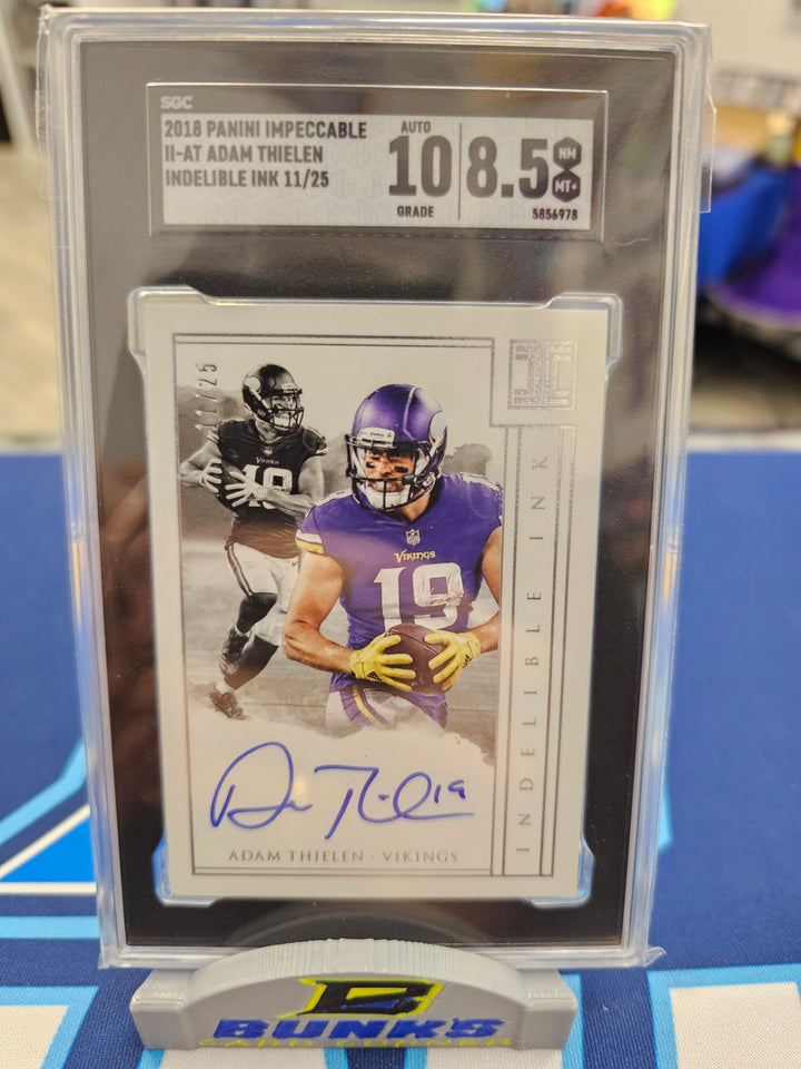 2018 Adam Thielen Impeccable Autograph 🖊