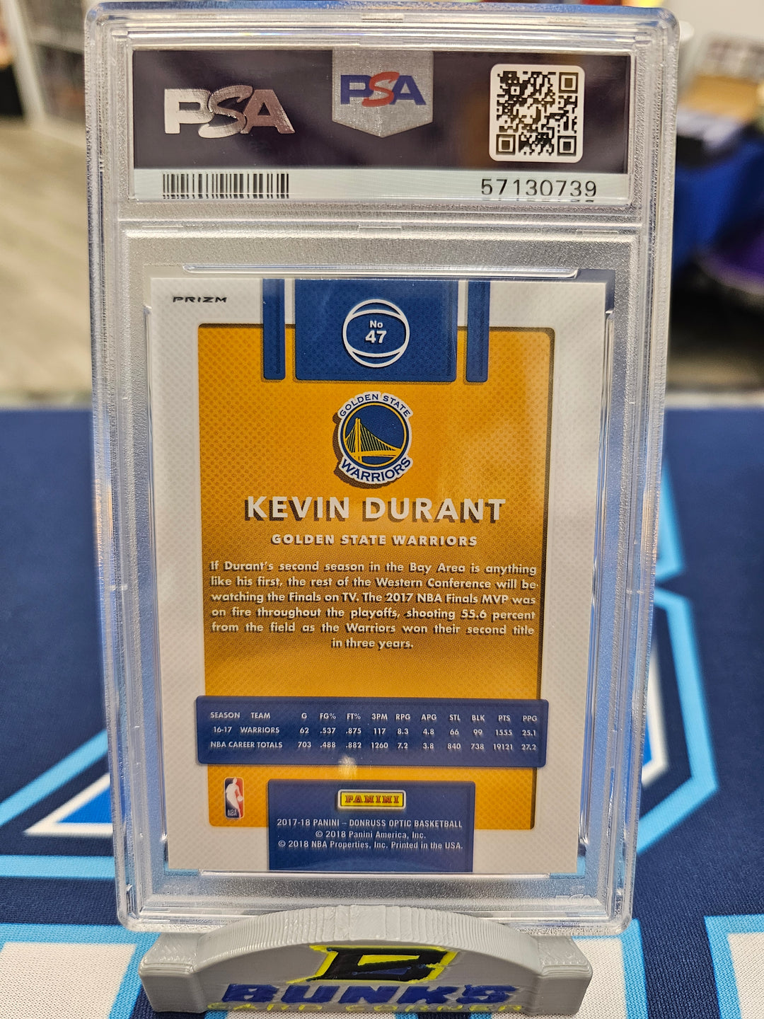 2017 Kevin Durant Optic Blue Velocity PSA 9