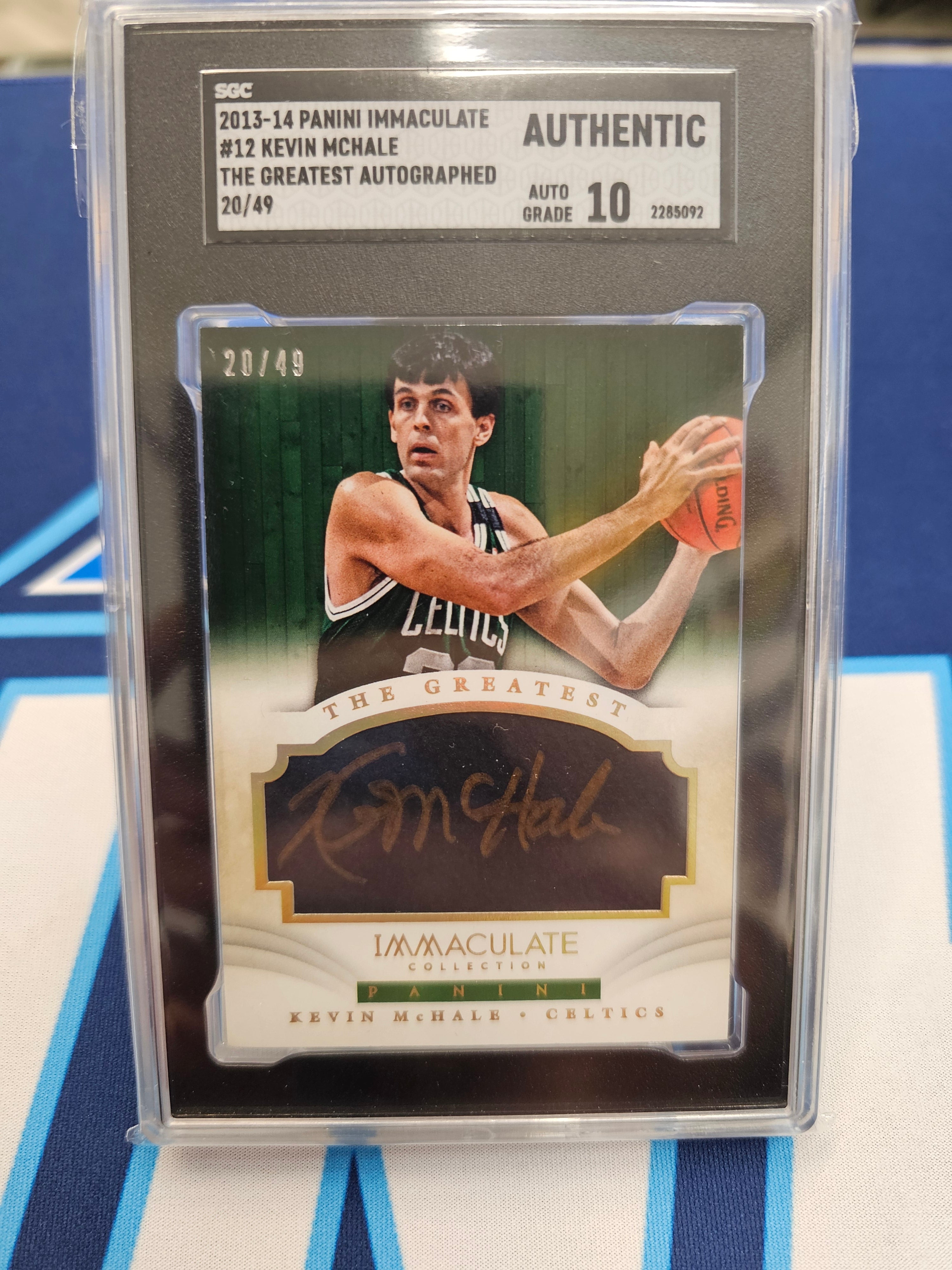 Kevin McHale Autographed 2014 Panini Signatures History of