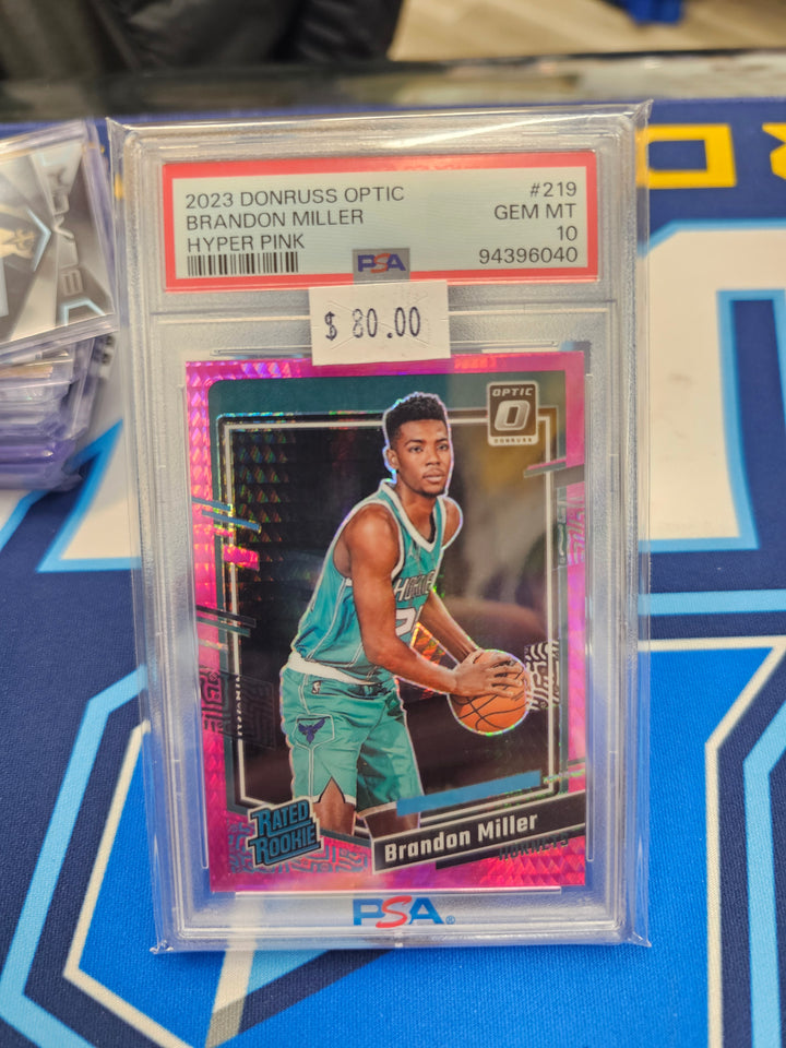 2023 Brandon Miller Optic Hyper Pink PSA 10 💎