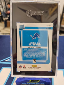 2021 Amon-Ra St Brown Blue Scope Prizm Rated Rookie