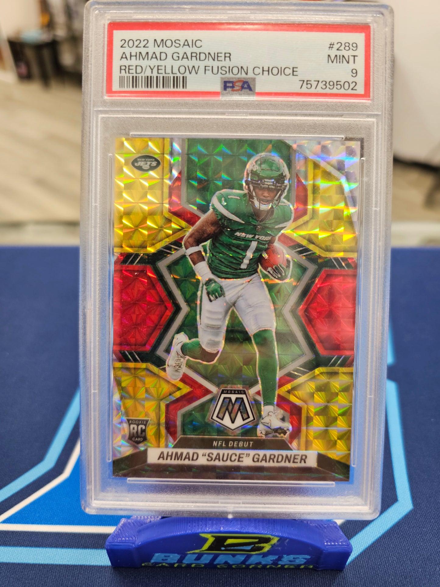 2022 Ahmad "Sauce" Gardner Red/Yellow Fusin Choice #71/80 (Box B61)