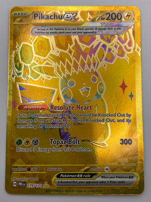 Pikachu EX Hyper Rare Prismatic Evolutions NM