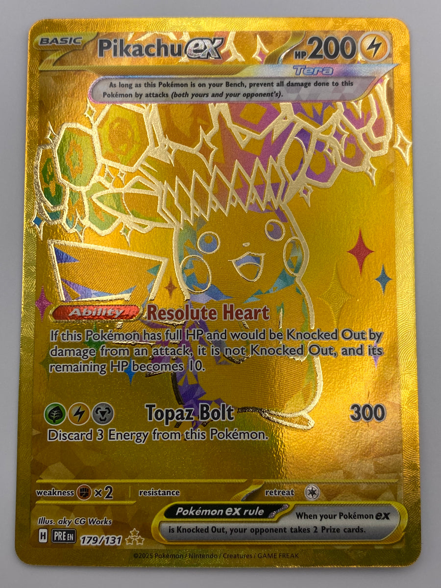 Pikachu EX Hyper Rare Prismatic Evolutions NM
