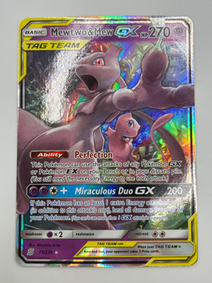 Mewtwo & Mew Gx Tag Team Unified Minds NM