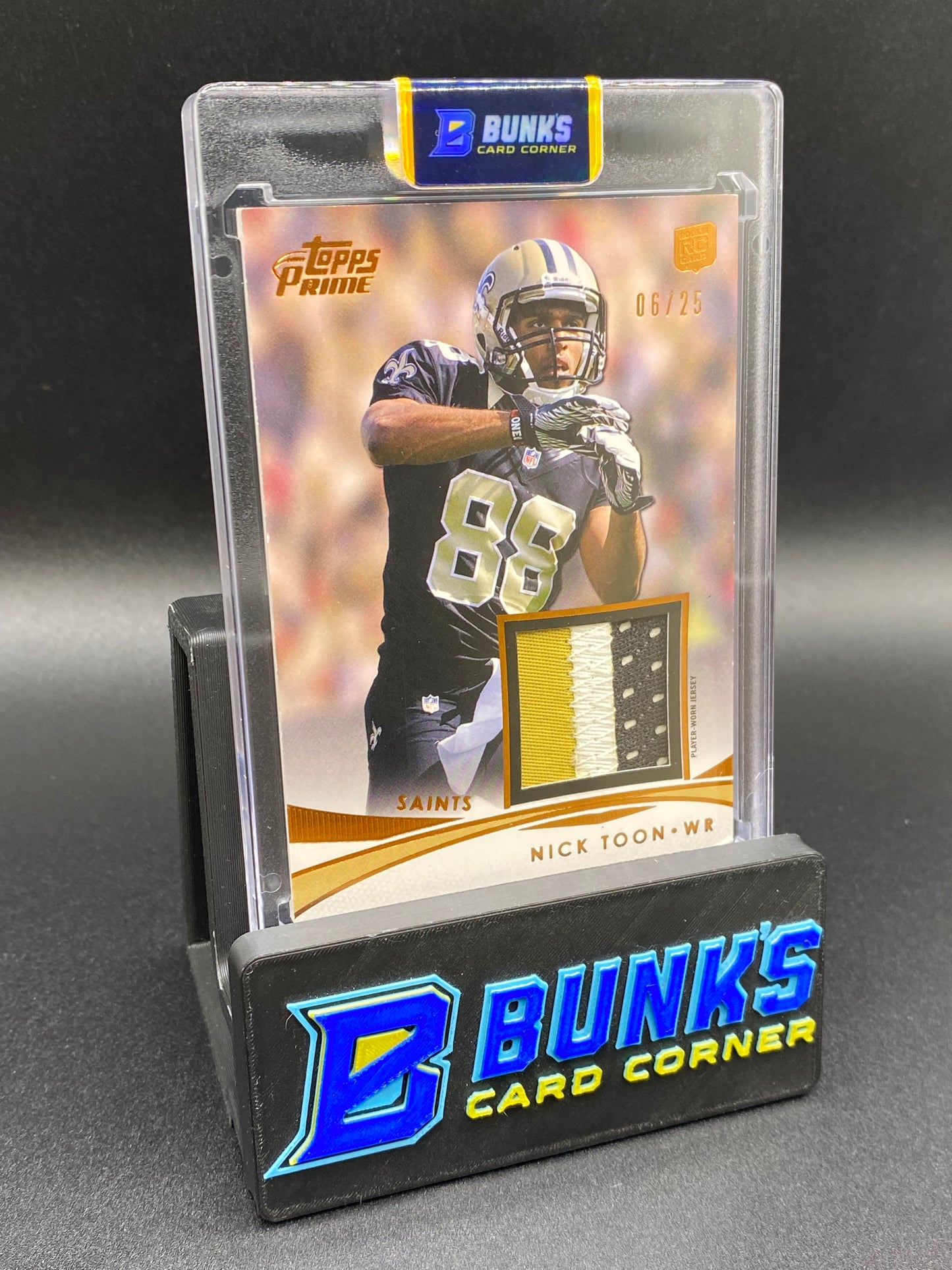 2012 Topps Prime Nick Toon 6/25 Patch Rc