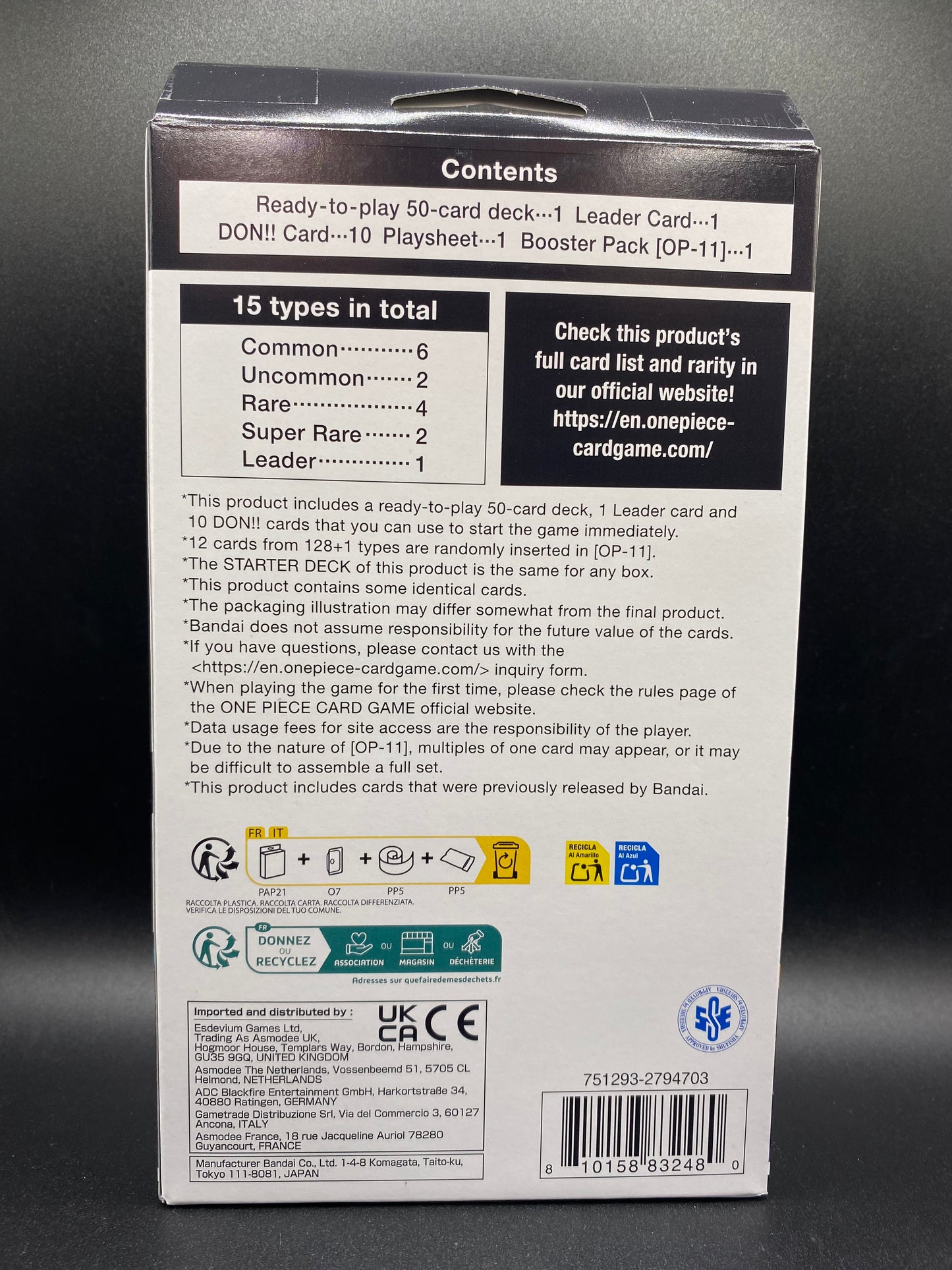 One Piece Starter Deck Black Marshall D Teach