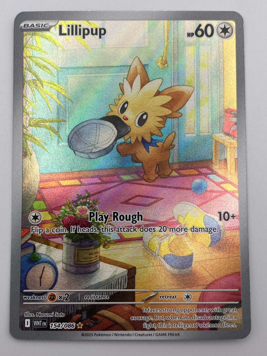 Lillipup Illustration Rare White Flare NM