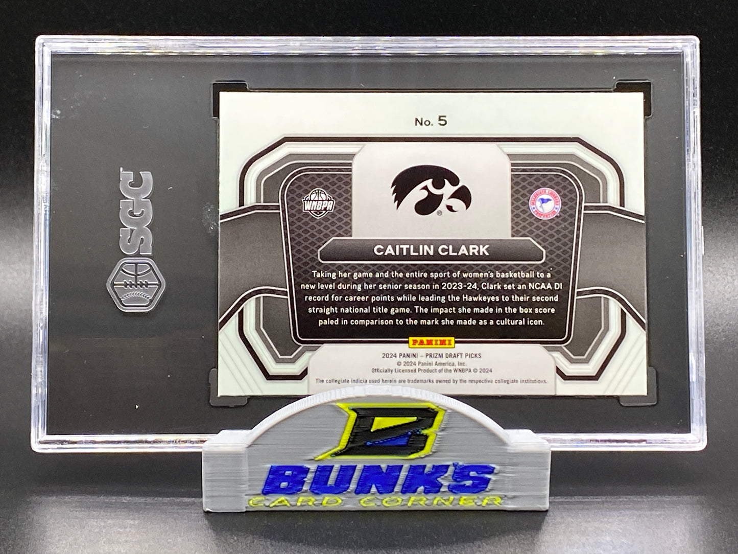 2024-25 Caitlin Clark Rookie Card SGC 10 (Box B7)