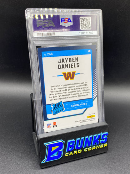 2024 Jayden Daniels Purple Shock PSA 9 RR