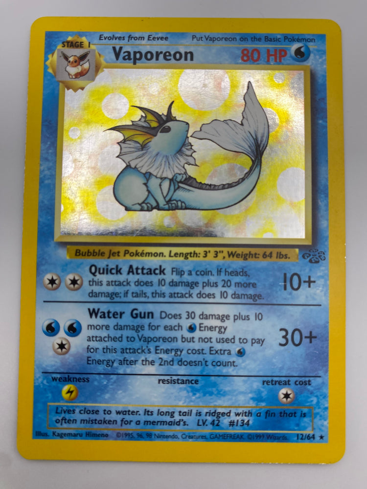Vaporeon Holo Jungle MP