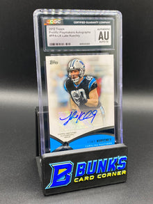2012 Luke Kuechly Auto CGC Authentic Auto 10