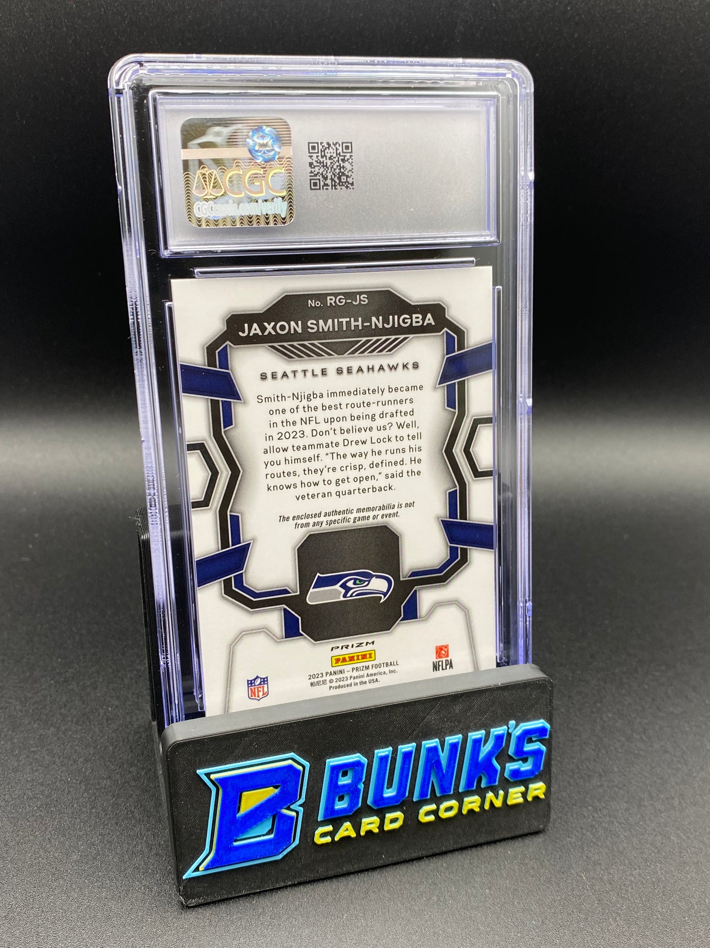 2023 Jaxon Smith-Njigba Rookie Gear Rc Patch CGC 10