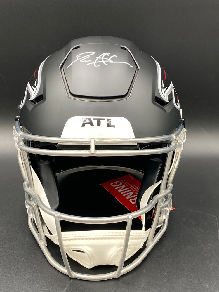 Deion Sanders Signed Full Size Speedflex Matte Black Helmet
