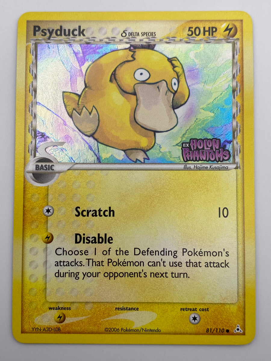 Psyduck Reverse Holo Holon Phantoms Stamped LP-NM