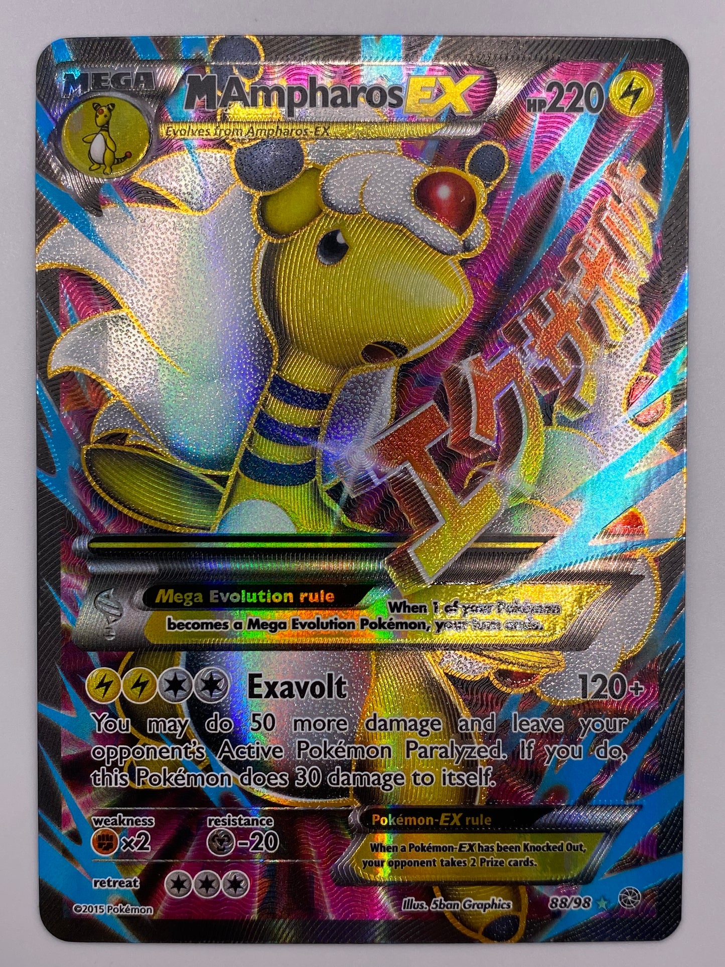 Mega Ampharos Ex Ancient Origins LP