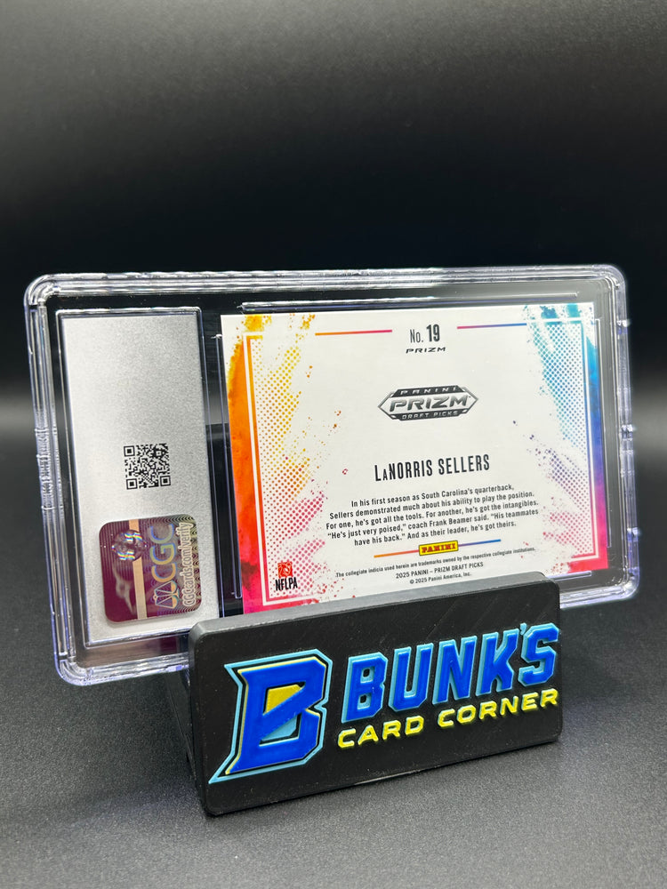 2025 LaNorris Sellers Panini Prizm Draft Picks Black Color Blast Rated Prospect CGC 10