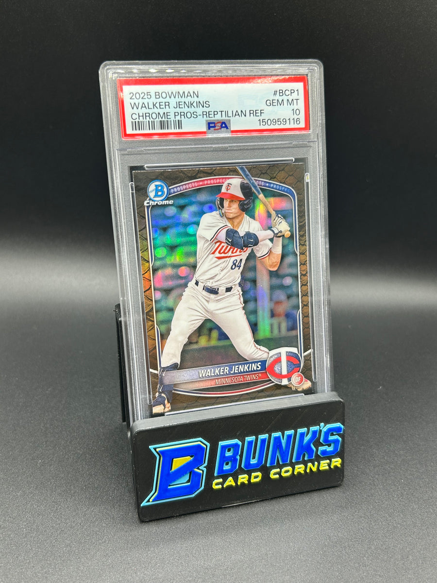 2025 Walker Jenkins Bowman Chrome Pros-Reptilian Ref PSA 10