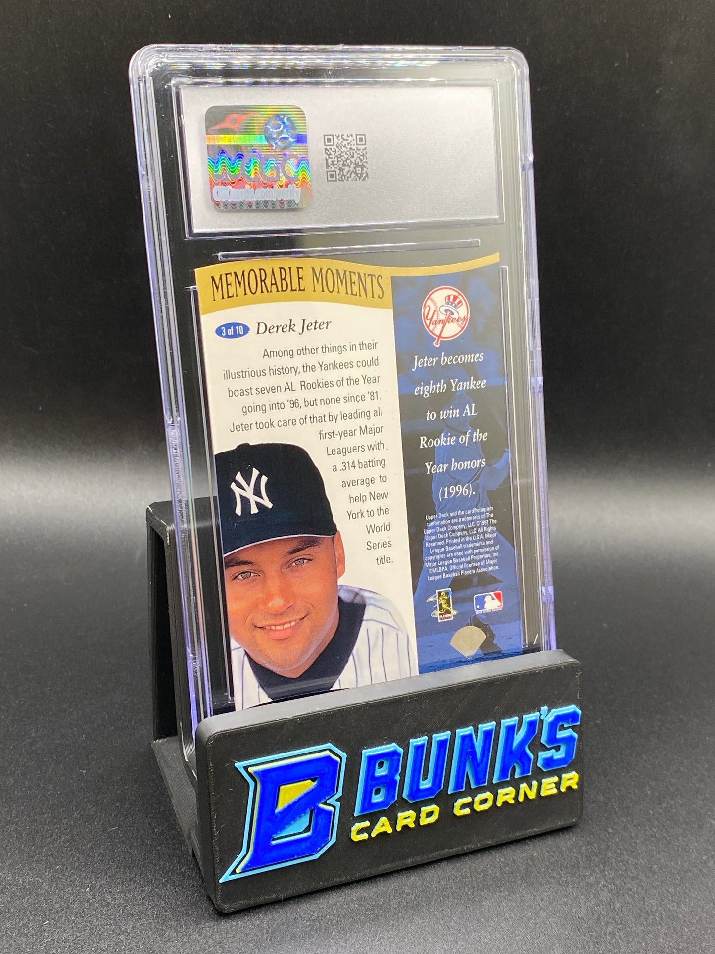 1997 Derek Jeter Bronze Memorable Moments CGC 9