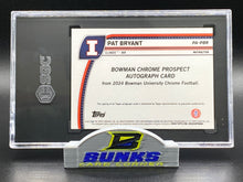 2024 Pat Bryant AUTOGRAPHED Bowman U 207/299 (Box B6)