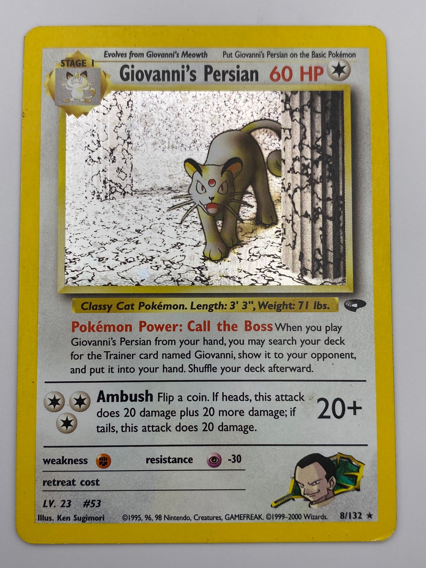 Giovanni's Persian Holo Gym Challenge MP