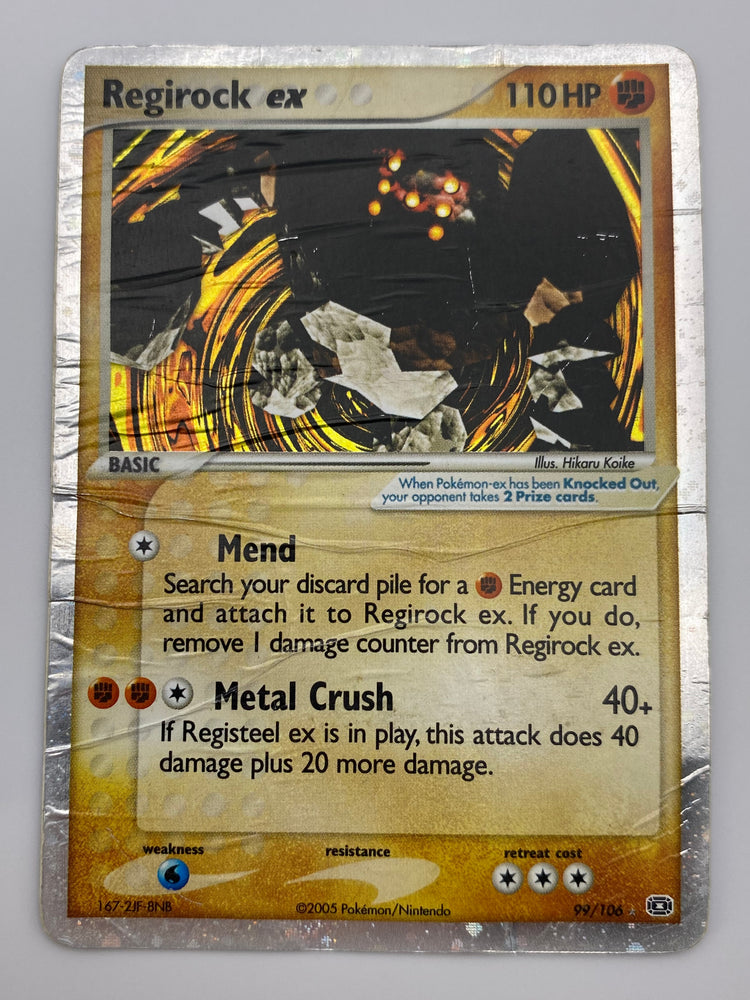 Regirock Holo Emerald HP