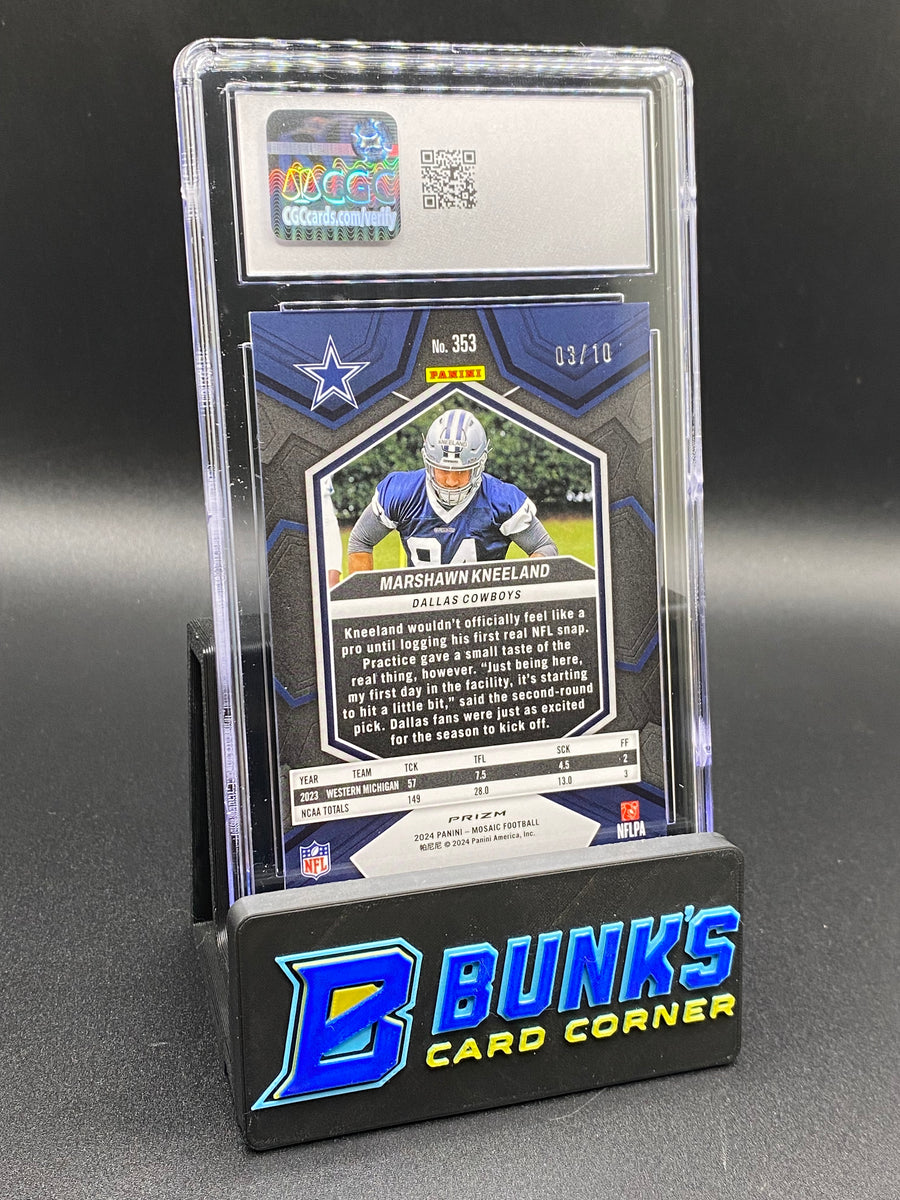 2024 Marshawn Kneeland Green Fluorescent CGC 10 Rc 3/10