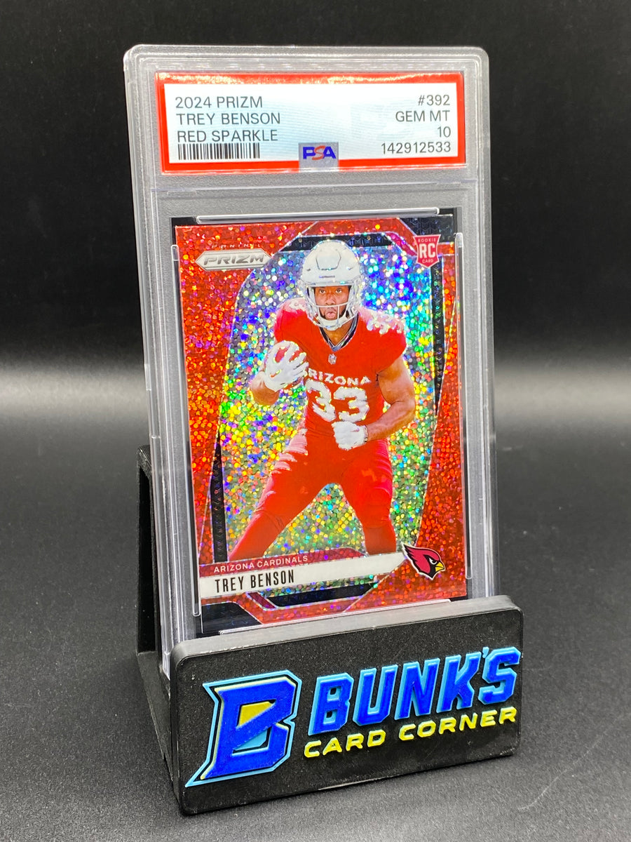 2024 Trey Benson Red Sparkle PSA 10 Rc