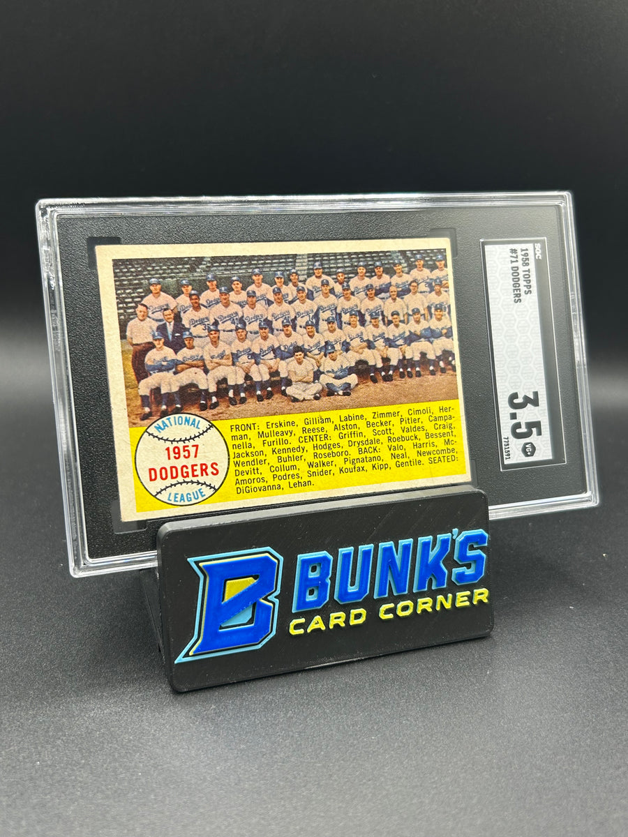 1958 Dodgers Topps #71 SGC 3.5