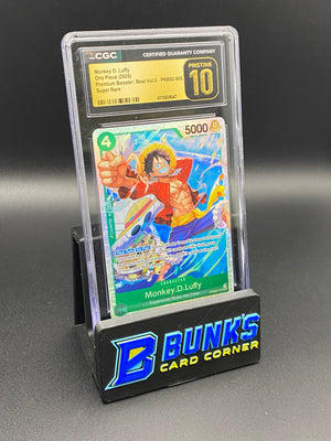 Monkey D. Luffy Super Rare PRB02-005 CGC PRISTINE 10