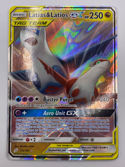 Latias & Latios Gx Tag Team Team Up NM