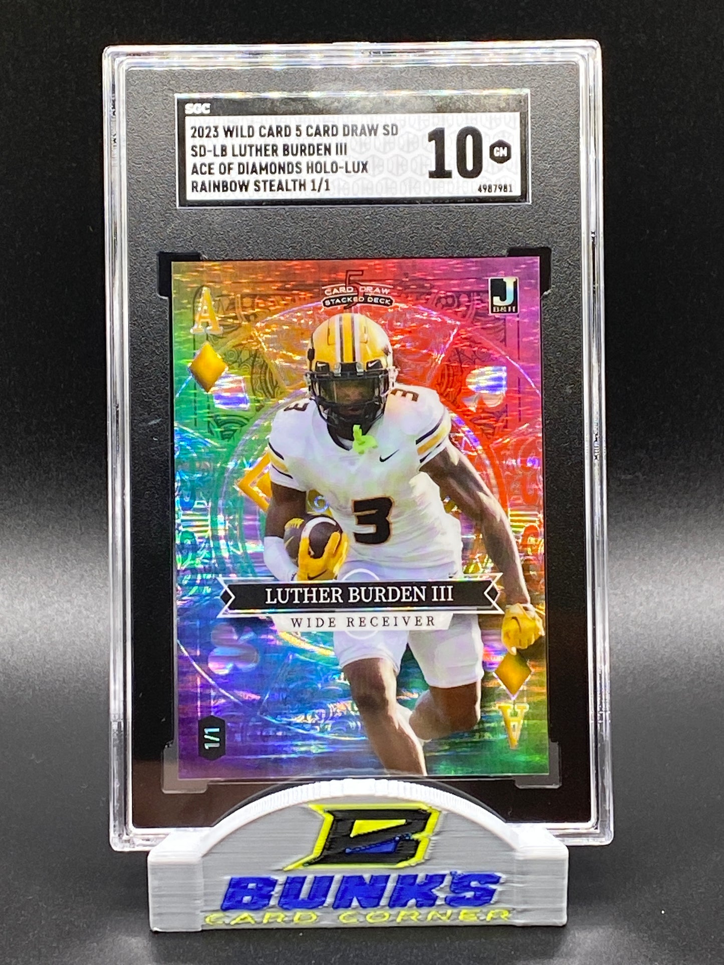 2023 Luther Burden III Rainbow Stealth 1/1 (Box B8)