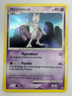 Mewtwo Holo Legends Awakened MP + Crease