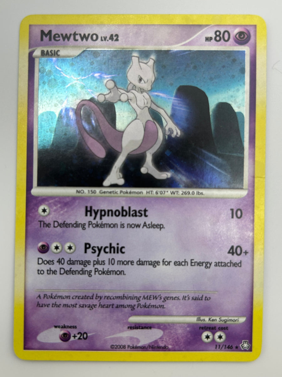 Mewtwo Holo Legends Awakened MP + Crease