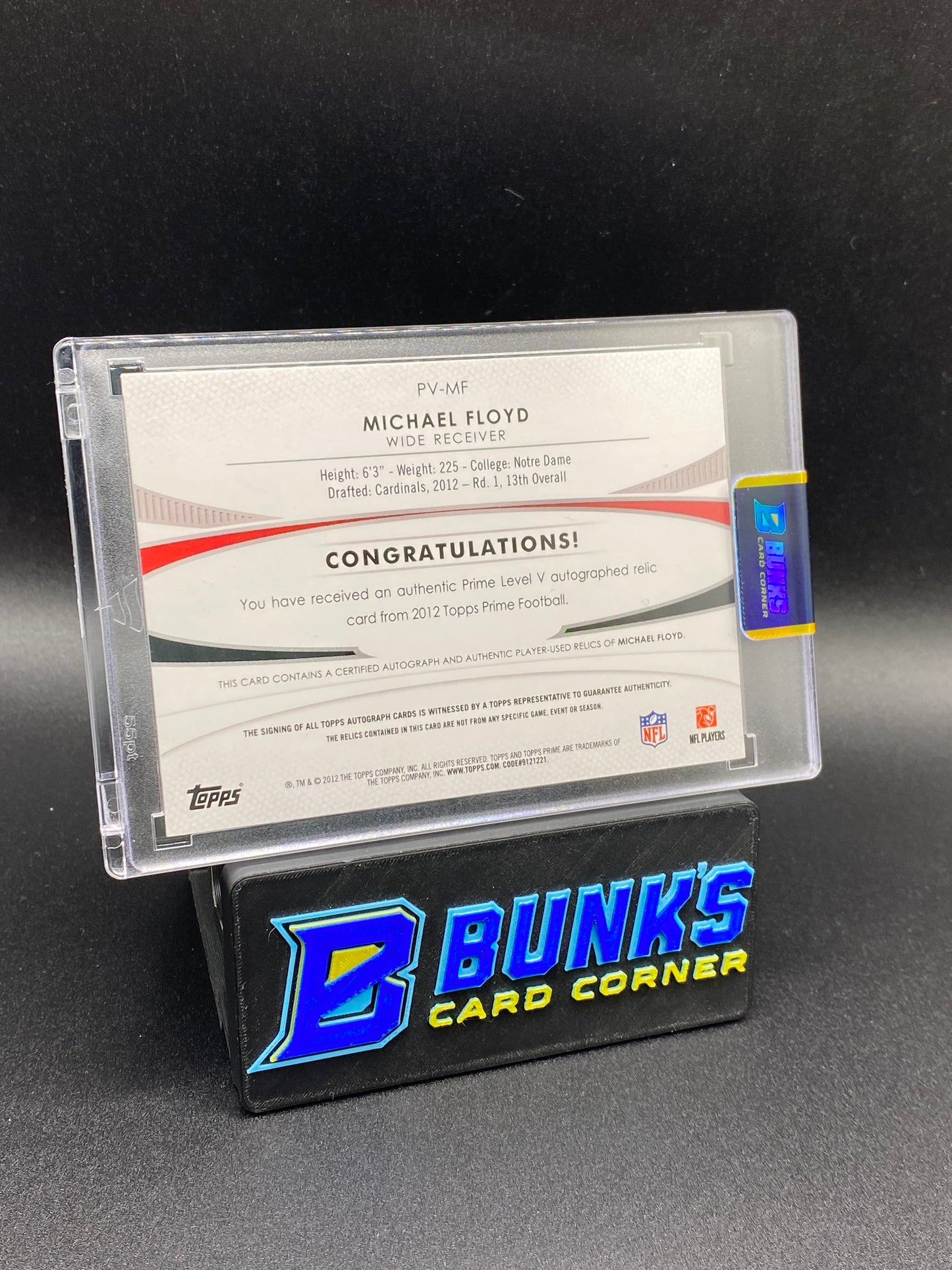 Michael Floyd Topps Prime Patches 121/250 Auto