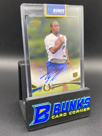 2012 TY Hilton Topps Prime Auto 22/75 Rc